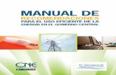 RECOMENDACIONES PARA EL USO EFICIENTE DE LA ENERGÍAestadisticas.cne.gob.sv/wp-content/uploads/2017/09/... · Manual de Recomendaciones para el uso Eficiente de la Energía en el