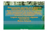 Determinantes Sociales de la Salud en America Latina: retos e … · 2020-07-07 · y “determinantes de la inequidad en salud”, para algunos la primera expresión equivaldría