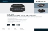Hoja de Producto SCC 240 - Grundig · SCC 240 Radio Despertador Digital con Bluetooth Los nuevos despertadores con radio de Grundig combinan los mejores avances tecnológicos de conectividad