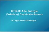 UTG-III Alte Energie - INAF (Indico) · •Athena: Formalmente in fase di studio A, fino a fase B1 (adoption 2020-2021), quindi contratto ASI, con inviluppo necessario. Punto. •CTA: