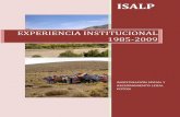 EXPERIENCIA INSTITUCIONAL 1985-2009isalp.org.bo/documentos/PDFs/expinst.pdf · 2018-05-28 · ISALP Breve resumen de la experiencia institucional a 3 ISALP Investigación Social y