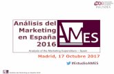 Madrid, 17 Octubre 2017 #EstudioAMES...Buzoneo RR.PP. Publicaciones de empresa Regalos publicitarios 62,7% Distribución de la inversión en Publicidad, Promoción y Comunicación