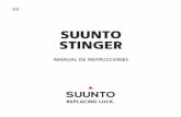 SUUNTO STINGER€¦ · a los instrumentos de buceo. El STINGER ha sido diseñado conforme con este proyecto de norma. ISO 9001 El sistema de control de calidad de Suunto Oyj está