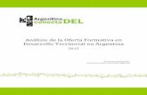 Análisis de la Oferta Formativa en Desarrollo Territorial en Argentina · 2015-12-17 · Argentina Introducción ConectaDEL es el Programa Regional de Formación para el Desarrollo