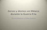 Genes y átomos en México durante la Guerra Fríacomputo.ceiich.unam.mx/jornadas/index.php?option=... · Energía Atómica (IAEA) en 1964 de un Trigamark III. Los EU iban a proveer