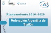 Federación Argentina de Triatlón · Federación Rionegrina para deportistas y atletas con discapacidad. ... (IV) Pruebas, protocolos e indicadores para el control de la capacidad