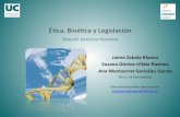 Éca, Bioéca y Legislación - unican.es · 2017-05-19 · 1690 – “Dos tratados sobre el gobierno civil” ... derechos inalienables; entre los cuales están la vida, la libertad