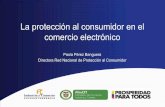 La protección al consumidor en el comercio …...Consumidor final Relación de consumo 2. Protección al consumidor en el comercio electrónico •Realización de actos, negocios