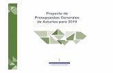 Las grandes cifras - Gobierno del Principado de Asturias · Promoción económica, empleo e I+D+i: 184,5 millones. Se dedicarán 10,6 millones a tecnologías de la información y