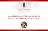 GALERÍA FOTOGRÁFICA LICENCIATURA EN CIENCIAS SOCIALES … · 2019-11-07 · INDUCCION NUEVOS LICENCIATURA EN CIENCIAS SOCIALES 2019-2 MAG. EDDGAR ALFONSO DIRECTOR DE PROGRA' . OMEZ