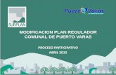 PROCESO PARTICIPATIVO ABRIL 2015 - Puerto Varas · 16 Taller 1 Presentación al Alcalde y H. Concejo 17 Taller 2 Presentación ante el COSCC ... primera etapa se contará con las