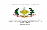 COMITÉ DE CONTROL INTERNO - Ejército del Perú · 2018-08-23 · DIAGNÓSTICO del Sistema de Control Interno del Ejército del Perú, el mismo que contempla 17 Principios de Control