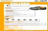 ZAPATO DE SEGURIDAD CALZADO - Workoworko.es/file/wsbrooklynzapatos1p.pdf · CALZADO COLOR DESCRIPCIÓN > Zapato de seguridad de uso general. > Clase I: Calzado fabricado en cuero