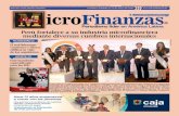 Perú fortalece a su industria microfinanciera mediante diversas … · Peruana de Cajas Municipales de Ahorro y Crédito, y que congregó a la crema y nata de la industria microfinanciera