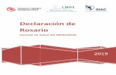 Declaración de Rosario - spc.org.pyspc.org.py/wp-content/uploads/2019/09/Declaración-de-Rosario.pdf · Los días 29 y 30 de mayo de 2019, organizado por la World Heart Federation