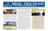Iglesia en Coria-Cáceres · SEMANARIO DIOCESANO DE INFORMACIÓN Suplemento al Boletín Oficial del Obispado de Coria-Cáceres / N.º 3.374 – Fecha: 17 / 11 / 2019 Precio del ejemplar