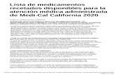espanol.kaiserpermanente.org · Lista de medicamentos recetados disponibles para la atención médica administrada de Kaiser Permanente Medi-Cal Ca lifornia 2020 • Página1 of 148
