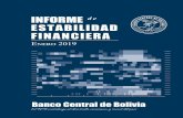 Estabilidad Financiera - Banco Central de Bolivia · 2019-05-24 · La estabilidad financieraconstituye uno de los objetivos prioritarios de la política pública debido a que crea