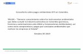 Consultoría sobre pagos ambientales EITI en Colombia ... · Consultoría sobre pagos ambientales EITI en Colombia ... SOPORTE LEGAL Art. 43 de la Ley 99 de 1993 Decreto 155 de 2004
