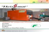 Sistemas de calefacción innovadores para : Astilla Biomasa ... · A1/P45 M30, pellet, biomasa Cámara de combustión: Grosor pared 8 mm, Revestimiento de hormigon refractario en