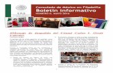 Consulado de México en Filadelfia Boletín informativo · 2020-01-15 · Consulado de México en Filadelfia Boletín informativo NÚMERO 6, MAYO 2016 #Mensaje de despedida del Cónsul