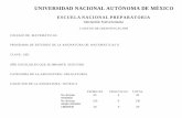 UNIVERSIDAD NACIONAL AUTÓNOMA DE MÉXICOenp.unam.mx/planesdeestudio/iniciacion/1202.pdf · Adición, sustracción, multiplicación, división y potenciación de monomios y polinomios.