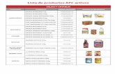 Lista de productos APC activos - empresaspolar.com · lista de productos apc activos salsas y untables categorÍa producto cÓdigo de barra imagen de referencia margarinas mavesa