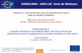 EUROCLIMA - LEDS LAC Serie de Webinarsledslac.org/wp-content/uploads/2017/03/Pres-Carlos-Brenes.pdf · Módulo I: Introducción al cambio climático y al proyecto: Conceptos básicos