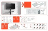 Preparation - Physix by Vogel's · •Cuelgue eltelevisor en sistema de montaje en la pared • Aggancio della TV al sistema di fissaggio a parete • Pendure a TV no suporte da parede