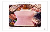 BLUSA DE VERANO - crochetstores.mx de verano, Java de Online.pdf · BLUSA DE VERANO Java de ONLINE GANCHO 67% Algodón Mercerizado, 33% Viscosa 50 g, 158 m. MATERIALES 4 madejas Java