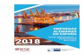 CLIMA EMPRESARIAL y EXPECTATIVAS 2018-2021 · 2018-06-06 · Empresas Alemanas en España: clima empresarial y expectativas 2018-2021 5 on más de 2.000 empresas que aportan cerca