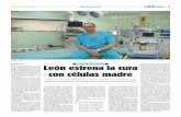 Serón. ramiro León estrena la cura con células madre€¦ · na regenerativa con células del propio cuerpo de la paciente. Este plasma regenerador cono-cido como TRGF (plasma
