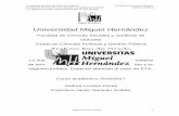 Universidad Miguel Hernández Trabajo Fin de Gradodspace.umh.es/bitstream/11000/4334/1/TFG Lozano Perea, Andrea.pdf · Curso académico 2016/2017 . Andrea Lozano Perea . Francisco