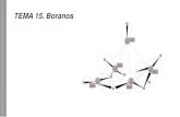 TEMA 15. Boranoswebs.ucm.es/info/quiminorgen/files/2019TEMA 15.pdf · TEMA 15. Boranos B(I) B(II) B(II) ... 15 B 10 H 16 -----Pobres en hidrógeno B n H n+4 B 2 H 6 B 4 H 8 B 5 H