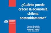 ¿Cuánto puede crecer la economía chilena sostenidamente?(1) El Ministerio de Hacienda de Colombia y la Oficina de Presupuestos del Parlamento de Australia usan filtros estadísticos