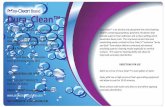 Dura-Clean™ - Clear View Enterprises€¦ · Dura-Clean™ is an alcohol and phosphate free ultra-foaming cleaner containing proprietary polymeric thickeners that provide superior