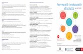 PROVES D’ACCÉS A CFGS Formació i educació d'adults · 2017-06-19 · Formació i educació d'adults Consorci d’Educació de Barcelona Generalitat de Catalunya Generalitat de