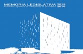 MEMORIA LEGISLATIVA 2015 - Asamblea · 2019-03-26 · 2 Asamblea Legislativa de la República de Costa Rica Portada El diseño de la portada de la Memoria Legislativa 2015-2016 consta