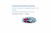 DEPARTAMENTO DE INFORMÁTICA - Inicioiesjuangoytisolo.es/images/Departamentos/INFORMATICA/INFORMT… · Programación Departamento de Informática 1º ESO - Iniciación a la Robótica