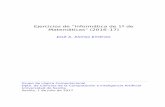 Ejercicios de Informática de 1 de Matemáticas (curso 2016-187 · 2018-09-07 · 4 Ejercicios de programación funcional (2016–17) 18 Cálculo numérico: Diferenciación y métodos