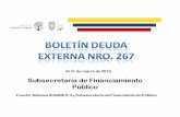 Ministerio de Economía y Finanzas – El Ministerio …de financiamiento, reestructuración, canje, colocación o recompra de deuda pública del Estado ecuatoriano, a cargo del Ministerio