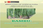 Diciembre 2011 - Lima Perú - Gobagroaldia.minagri.gob.pe/.../manuales-boletines/bambu/bambu_dic20… · El presente boletin sobre BAMBU: Biologia. Cultivo. Manejo y usos en el eonståtuye