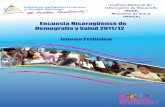 Informe Preliminar · 2020-01-23 · Informe Preiminar ENDESA-2011/12 1 I. INTRODUCCIÓN El Gobierno de Reconciliación y Unidad Nacional (GRUN), demanda información estadística
