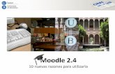 Moodle 2.4: 10 nuevas razones para utilizarlo - UBdiposit.ub.edu/dspace/bitstream/2445/34070/7/Moodle2.4_10razone… · Bloques nuevos y acoplables que pueden ser visibles en las