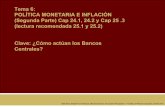 Tema 6: POLÍTICA MONETARIA E INFLACIÓN (Segunda Parte) …danielsotelsek.com/wp-content/uploads/2014/01/Tema... · Hasta la década de 1990, la política monetaria de los países