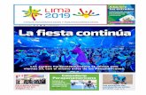 Lima, agosto de 2019 Lima2019juegos La fiesta continúa · de mesa (4), Tenis en silla de ruedas (5) y Para tiro (3). La delegación peruana estará presidida por José González-Mugaburu,