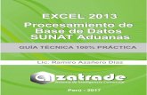 2 EXCEL 2013 - Procesamiento de Base de Datos SUNAT Aduanas · EXCEL 2013 - Procesamiento de Base de Datos SUNAT Aduanas – Guía 100% Práctica 2 Consultas en la Base de datos SUNAT
