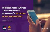 Presentación de PowerPoint · Según la Encuesta Bicentenario (Universidad Católica de Chile & GfK Adimark, 2016), en Chile: •Los sitios de redes sociales más utilizados son