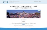 PROYECTO EDUCATIVO INSTITUCIONAL · 2020-04-21 · Versión 1.2 -2020 Presentación. El proyecto Educativo institucional (PEI) es entendido como el instrumento que permite plasmar