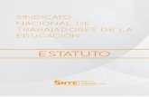 ESTATUTO · El lema del Sindicato es: “Por la Educación al Servicio del Pueblo”. El emblema del Sindicato tendrá las características que en el reglamento respectivo se señalen.